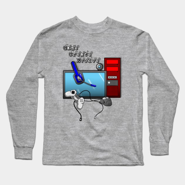 Gaming Evolved Long Sleeve T-Shirt by EnegDesign